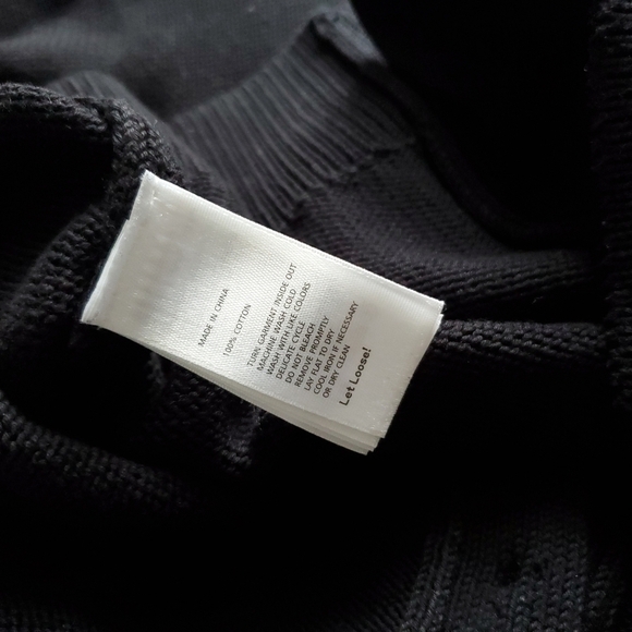 Kate Spade Saturday Knit Front to Back Button Up Cardigan Sweater - Black - Picture 8 of 11